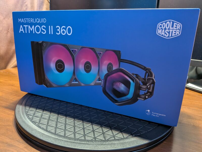 MasterLiquid Atmos II VRM Fan実物画像(パッケージ)